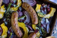 One-Pan Sausage & Acorn Squash Harvest