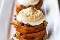 Sweet Potato Stacks with Golden Marshmallow Clouds