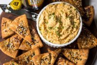 Creamy Cheddar Pub Cheese and Zesty Everything Pita Chips