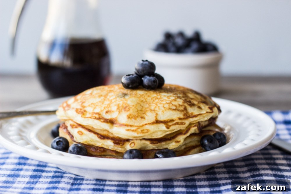 Fluffy Buttermilk Blueberry Stacks 1 featured 1586
