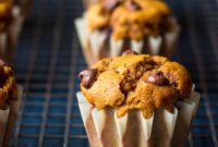 Spiced Pumpkin Chocolate Chip Muffins