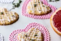 Sun-Kissed Grapefruit Thyme Shortbread Hearts