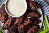 Southern Kick: Baked Dry Rub Wings with Creamy White BBQ