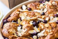 Blueberry Croissant Bake with Berry Compote