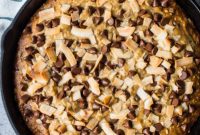 Rustic Skillet Coconut Chocolate Chip Banana Bread