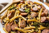 Balsamic Glazed Pasta with Chicken Sausage and Garden Vegetables