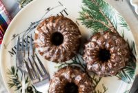 Gingerbread Bundtlets with Maple Drizzle