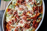 Effortless Creamy Spinach Stuffed Shells