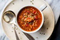Deconstructed Stuffed Pepper Soup