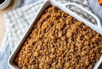 Pumpkin Streusel Coffee Cake