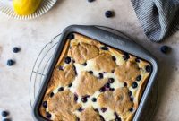 Zesty Lemon Blueberry Cheesecake Blondies