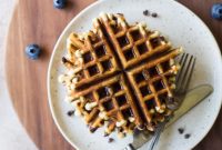 Ultimate Chocolate Chip Banana Bread Waffles