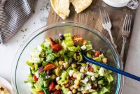 Zesty Green Goddess Greek Chickpea Salad