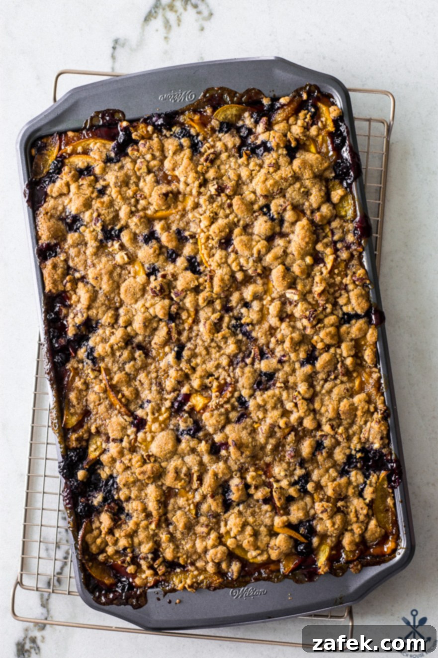 Sweet Summer Peach Blueberry Crumble Slab 1 featured 40334