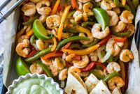 Effortless Sheet Pan Shrimp Fajitas
