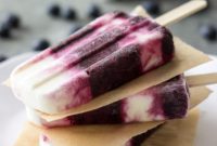 Marbled Blueberry Vanilla Pops
