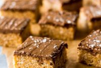 Sweet and Salty Peanut Butter Crunch Bars