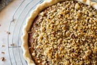 Sweet Potato Pie, Crowned with Pecans