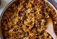 Creamy One-Pan Taco Beef Pasta