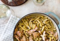 Luscious Lemon Garlic Salmon Pasta