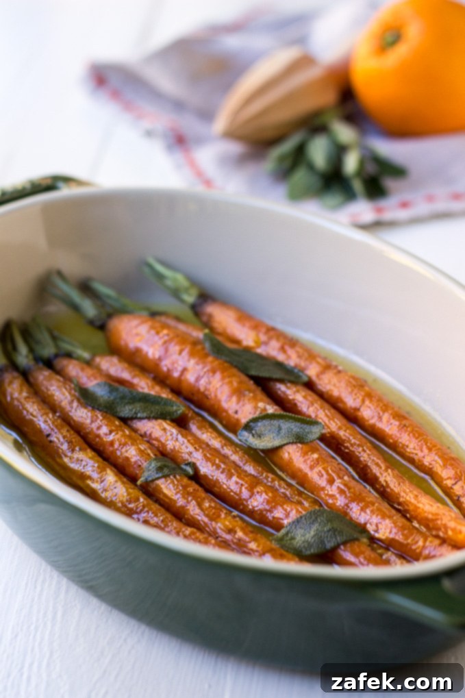 Brown Butter Roasted Carrots with Orange and Sage 1 featured 5371