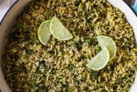 Vibrant Mexican Green Rice