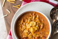 Ultimate Slow Cooker Beef Enchilada Soup