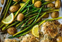 Effortless Sheet Pan Mahi Mahi with Crispy Potatoes and Asparagus