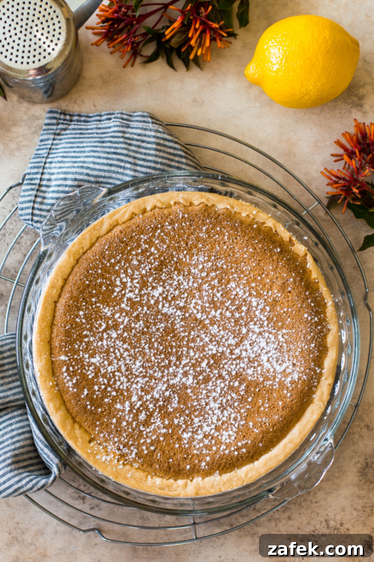 Tangy Lemon Chess Pie 1 featured 67823