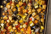 One-Pan Roasted Vegetable Panzanella