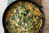 Savory Greek Spinach and Feta Egg Casserole