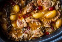 Simple Slow Cooker Chicken Scarpariello