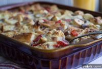 Savory Sausage, Red Pepper, and Onion Egg Bake