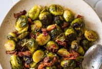 Roasted Brussels Sprouts with Zesty Horseradish-Honey Glaze