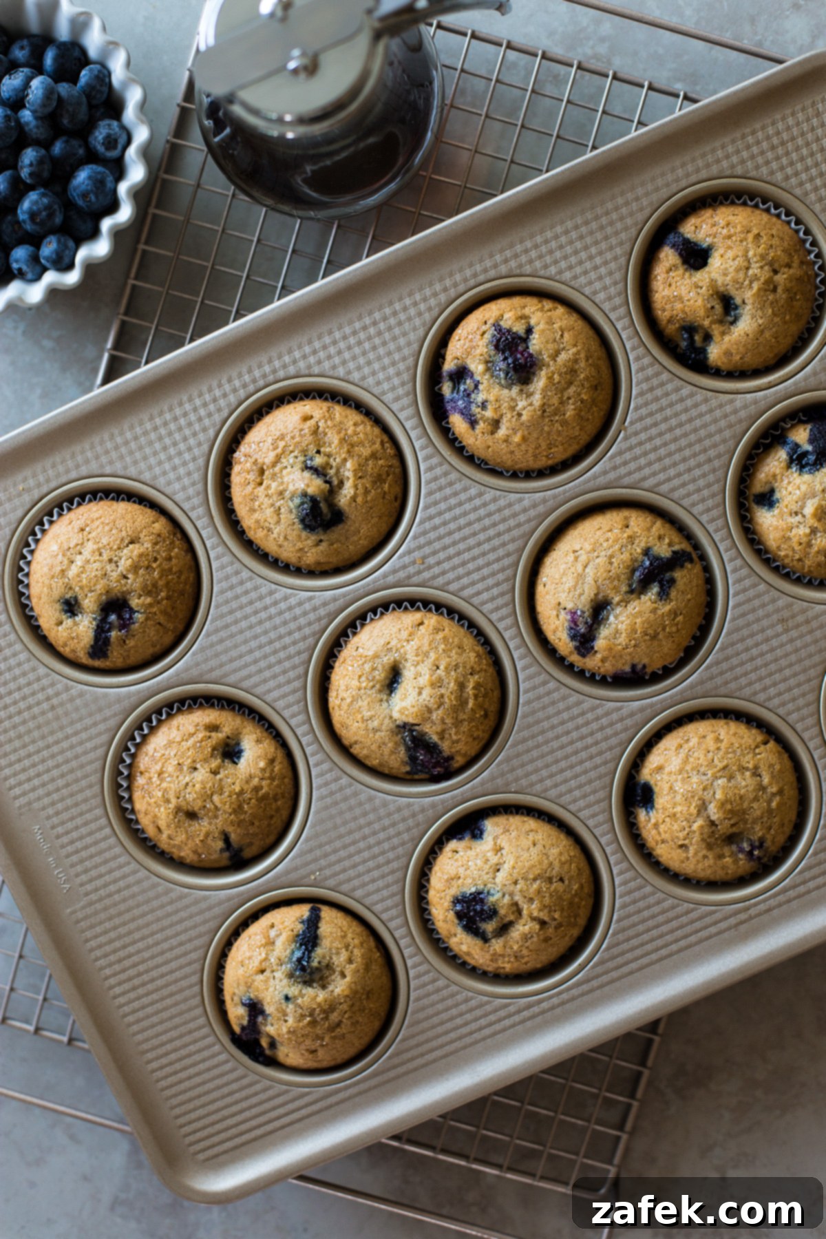 Sweet Maple Blueberry Pancake Muffins 1 featured 93234