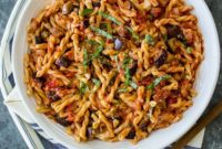 Sweet and Savory Burrata Pasta with Eggplant and Caramelized Onion