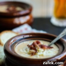 Hearty Ale and Cheddar Soup 5 Cheddar-Ale Soup