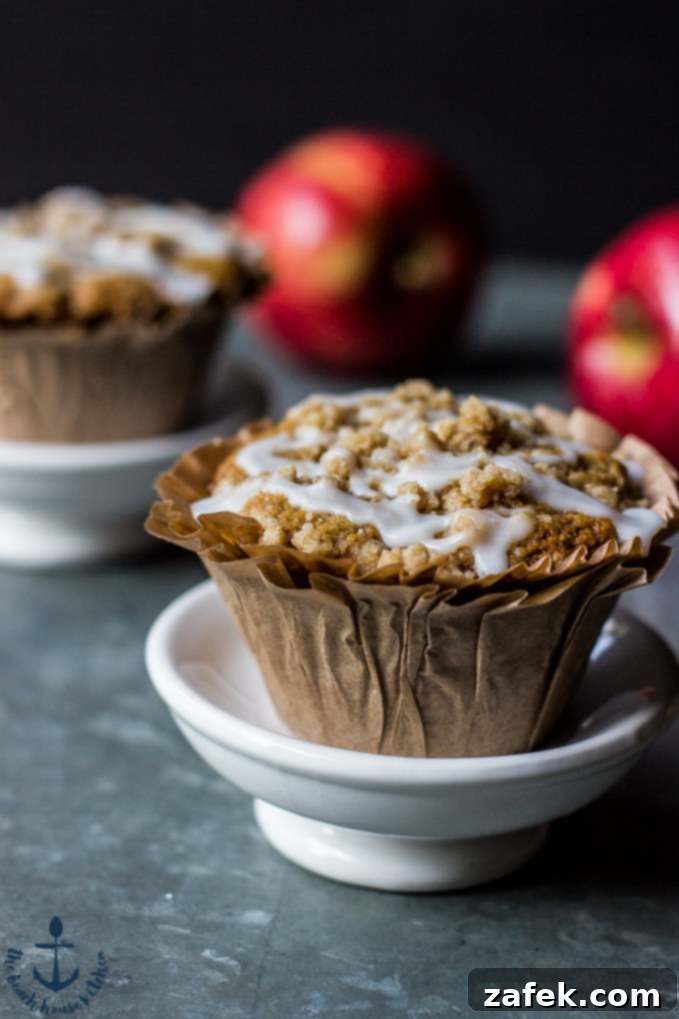 Delicious Apple Spice Crumb Muffins ready for breakfast