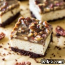 Cheesecake Bars with Pecan Praline Topping