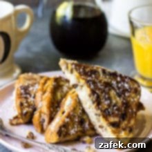 Walnut Cinnamon Cream Cheese Stuffed French Toast