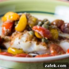 Striped Bass Fillets with Tomatoes and Capers