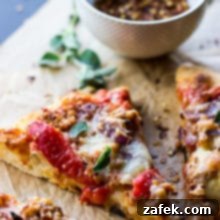Spicy Sausage Pizza with Roasted Red Pepper and Onion