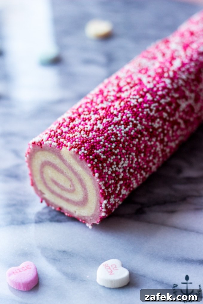 Sweetheart Raspberry Swirls 5 Valentine's Raspberry Pinwheel Cookies with a delicate dusting of powdered sugar