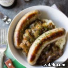 Guinness Onion Gravy Elevates Bangers and Mash 7 Bangers & Mash with Guinness Onion Gravy