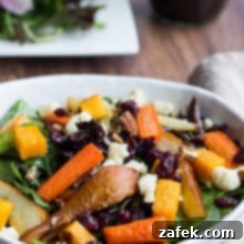 Warm Roasted Vegetable Medley with Balsamic Glaze 6 Roasted Vegetable Salad