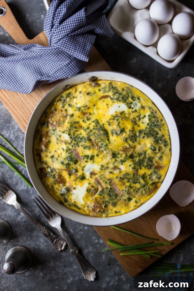 Hearty Italian Sausage Frittata 6 Sausage, Peppers and Onions Frittata