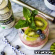 Zesty Berry Kiwi Mojito 7 Blueberry Kiwi Mojito