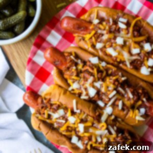 Classic Chili Dogs with all the fixings