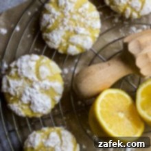 Lemon Crinkle Cookies