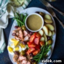 Salmon Nicoise Salad with Dijon Vinaigrette